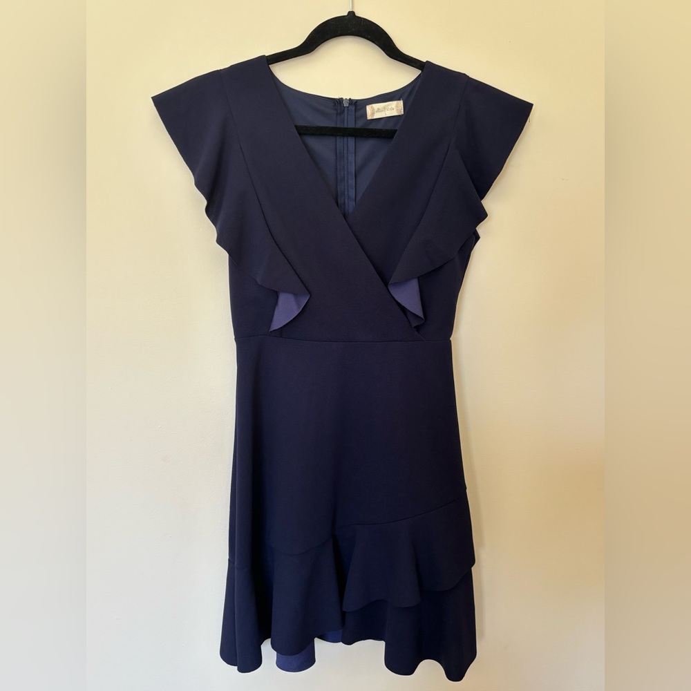 Altar’d State Blue Ruffled Mini Dress